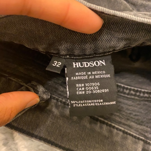 Hudson Black Jeans 32 Men’s Skinny Biker Denim - Picture 4 of 7